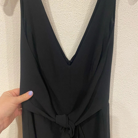 Amanda Uprichard Charter Tie-Front Wide-Leg Jumpsuit Size Small EUC - Picture 2 of 5